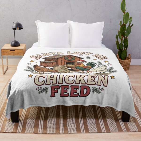 Item preview, Santa Left Me Chicken Feed Funny Backyard Coop Christmas Farmer Humor designed and sold by raedattia.