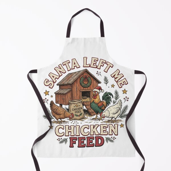 Item preview, Santa Left Me Chicken Feed Funny Backyard Coop Christmas Farmer Humor designed and sold by raedattia.