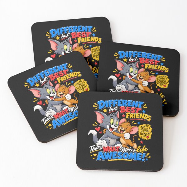 Item preview, Tom and Jerry - Different, Best Friends designed and sold by Side Quest Co..