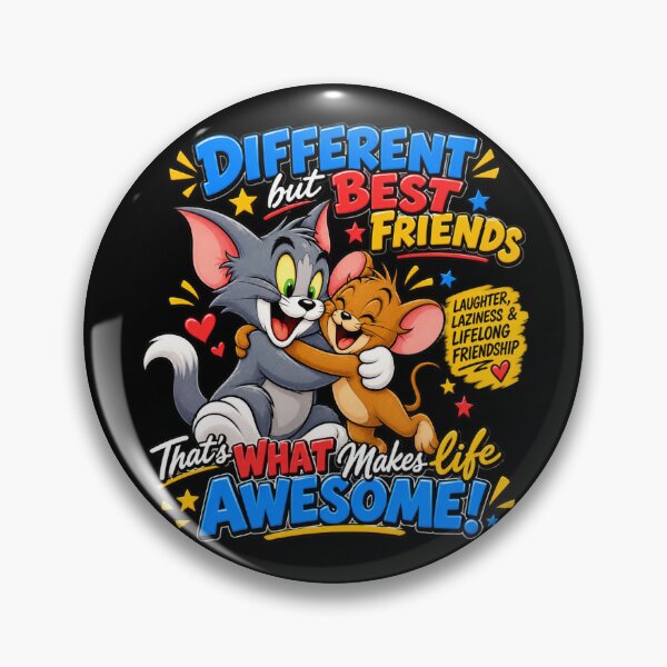 Item preview, Tom and Jerry - Different, Best Friends designed and sold by Side Quest Co..