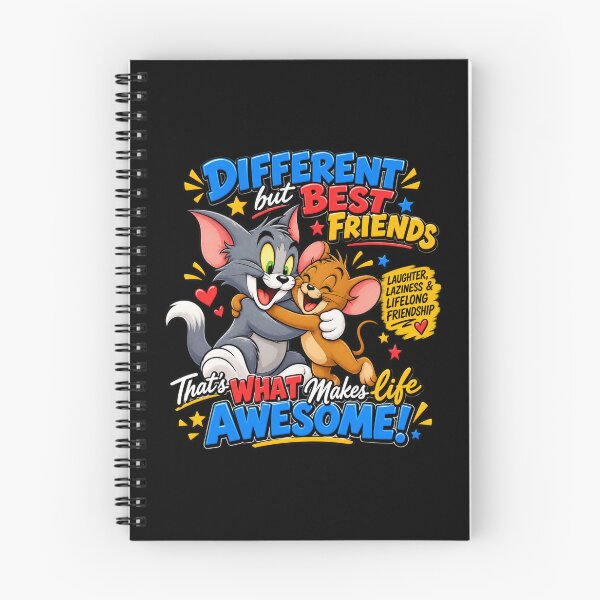 Item preview, Tom and Jerry - Different, Best Friends designed and sold by Side Quest Co..