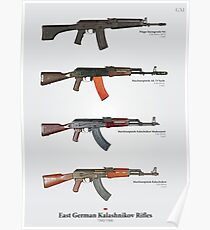East German Kalashnikov Rifles Poster