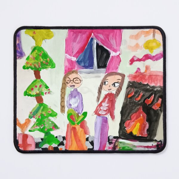 Item preview, Cozy Christmas Eve Night Drawing designed and sold by SofiaByCruti.