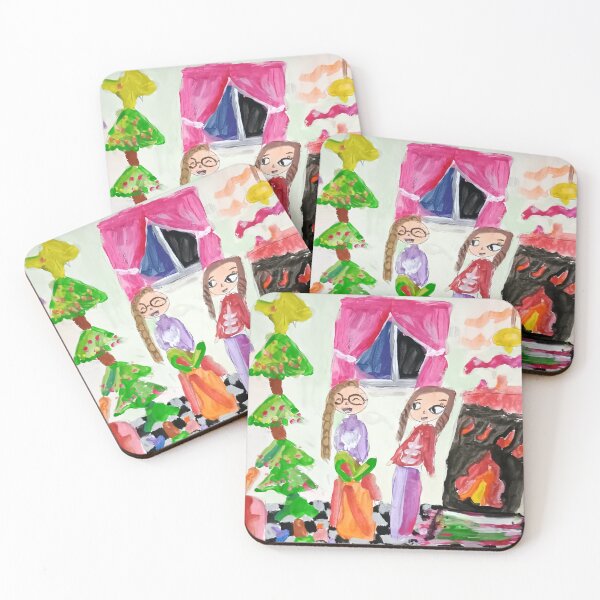 Item preview, Cozy Christmas Eve Night Drawing designed and sold by SofiaByCruti.