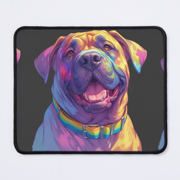 Item preview, Colorful Bullmastiff puppy dog designed and sold by MendaciousMina.