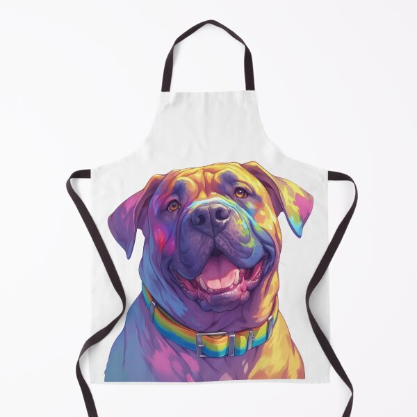 Item preview, Colorful Bullmastiff puppy dog designed and sold by MendaciousMina.