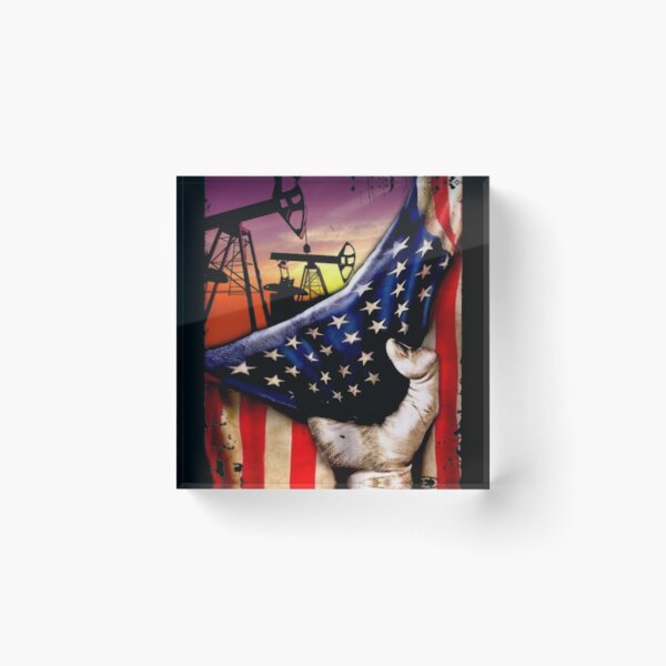 Item preview, Oilfield Us Flag Hand Grab American Oilfield Lover designed and sold by EvilGorilla.