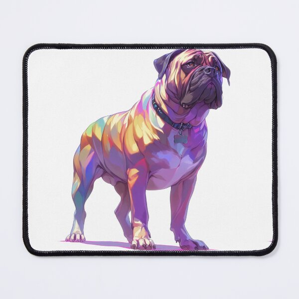 Item preview, Colorful Bullmastiff puppy dog designed and sold by MendaciousMina.