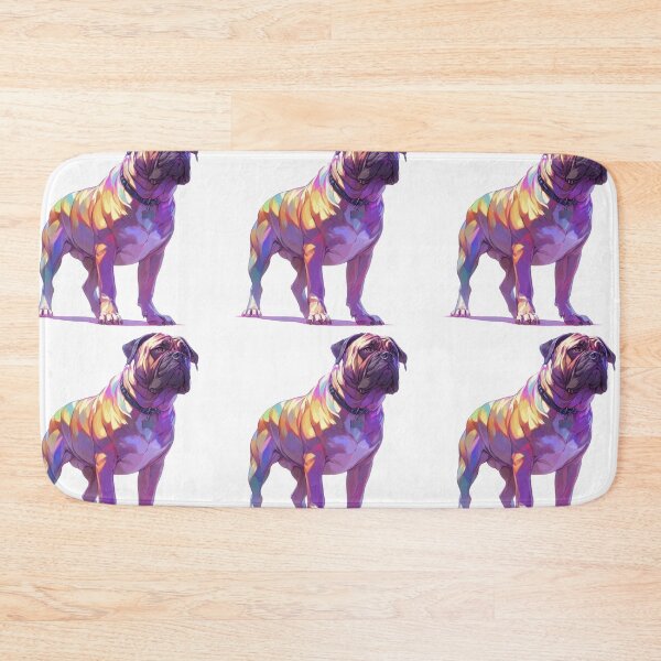 Item preview, Colorful Bullmastiff puppy dog designed and sold by MendaciousMina.