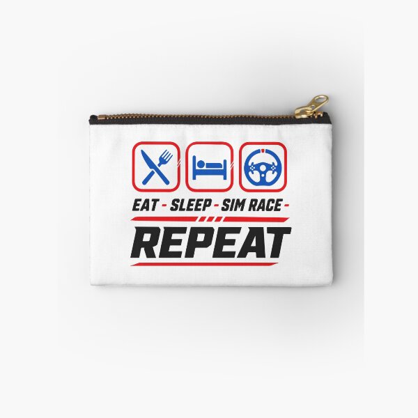Item preview, Eat sleep sim race repeat for sim racing fans designed and sold by HandicraftArt.