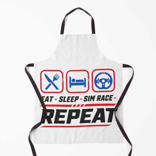 Item preview, Eat sleep sim race repeat for sim racing fans designed and sold by HandicraftArt.