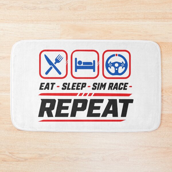 Item preview, Eat sleep sim race repeat for sim racing fans designed and sold by HandicraftArt.