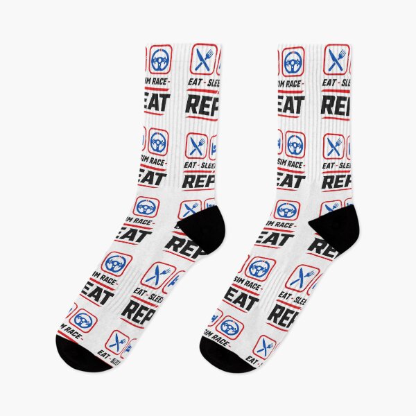 Item preview, Eat sleep sim race repeat for sim racing fans designed and sold by HandicraftArt.