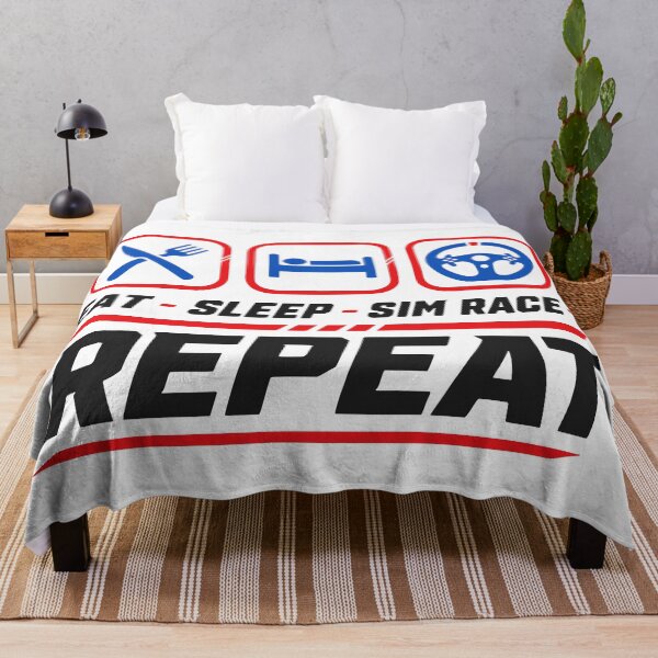 Item preview, Eat sleep sim race repeat for sim racing fans designed and sold by HandicraftArt.