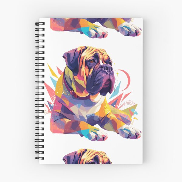 Item preview, Colorful Bullmastiff puppy dog designed and sold by MendaciousMina.