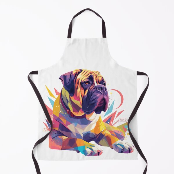 Item preview, Colorful Bullmastiff puppy dog designed and sold by MendaciousMina.