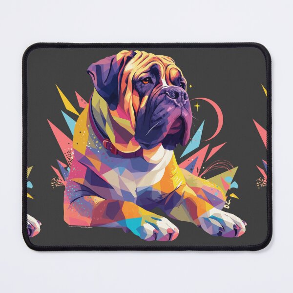 Item preview, Colorful Bullmastiff puppy dog designed and sold by MendaciousMina.