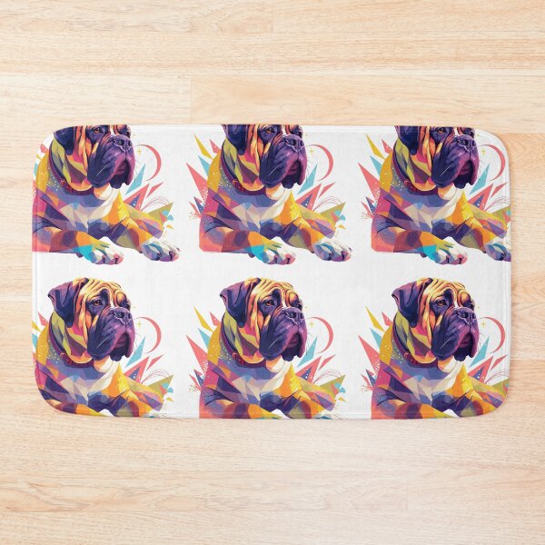 Item preview, Colorful Bullmastiff puppy dog designed and sold by MendaciousMina.