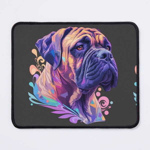 Item preview, Colorful Bullmastiff puppy dog designed and sold by MendaciousMina.