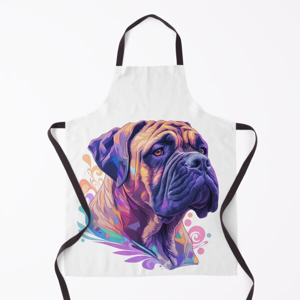 Item preview, Colorful Bullmastiff puppy dog designed and sold by MendaciousMina.