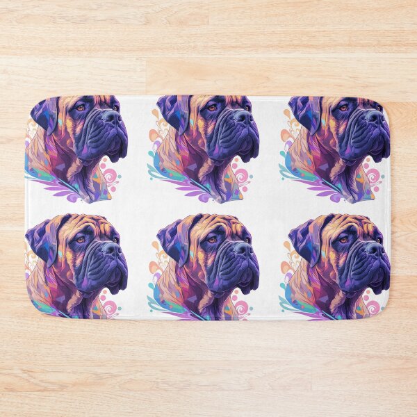Item preview, Colorful Bullmastiff puppy dog designed and sold by MendaciousMina.
