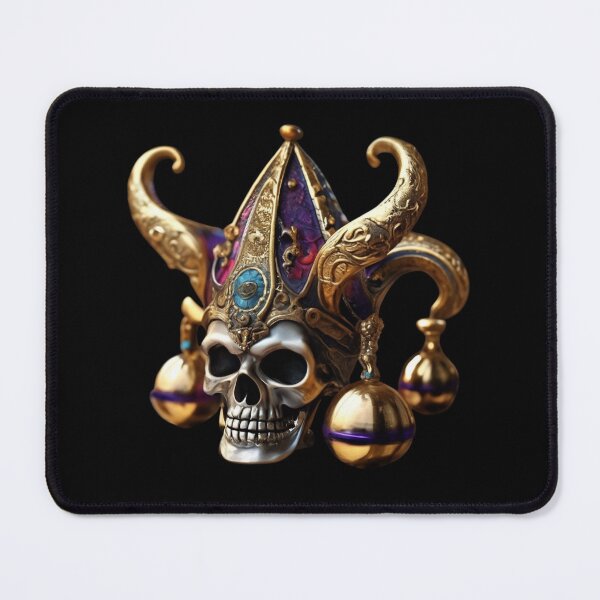 Item preview, Ornate Gothic Jester Skull Fantasy Art designed and sold by LenNo9881.