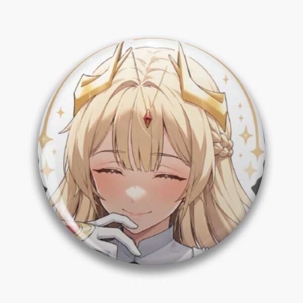 Item preview, Elegant Anime Princess Sticker – Blonde Fantasy Waifu, Royal Aesthetic Manga Girl, Cute Anime Art designed and sold by MeowLoka ⭐⭐⭐⭐.