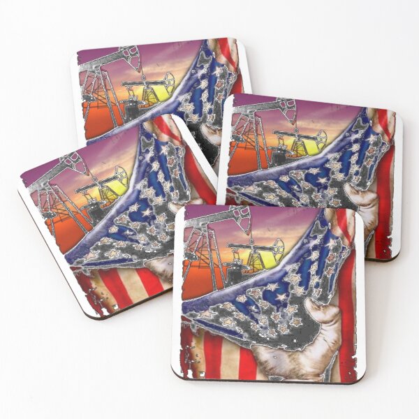 Item preview, Oilfield Us Flag Hand Grab American Oilfield Lover_1 designed and sold by EvilGorilla.