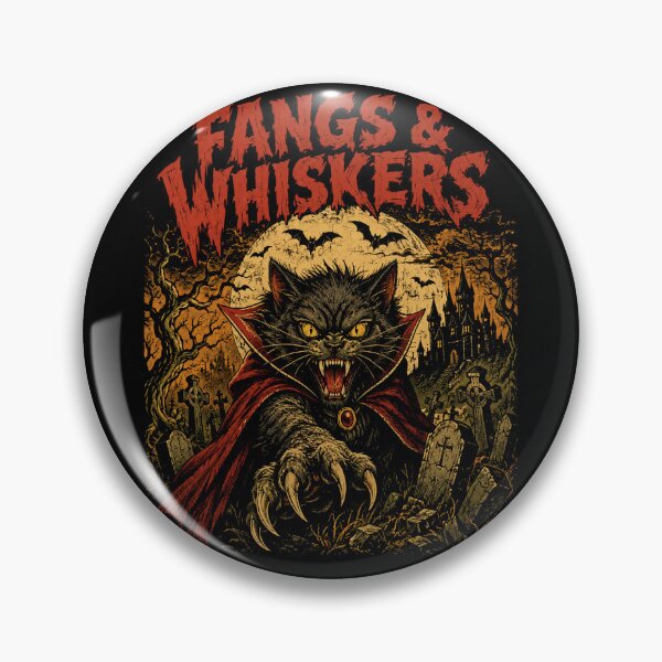 Item preview, Vampire Cat Under Full Moon – Spooky Halloween designed and sold by will freed18.