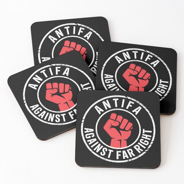 Item preview, Antifa against Far Right - Linke Antifa Merch designed and sold by LoFizzy.