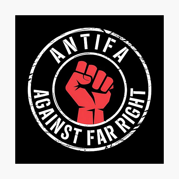 Item preview, Antifa against Far Right - Linke Antifa Merch designed and sold by LoFizzy.