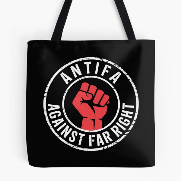 Item preview, Antifa against Far Right - Linke Antifa Merch designed and sold by LoFizzy.