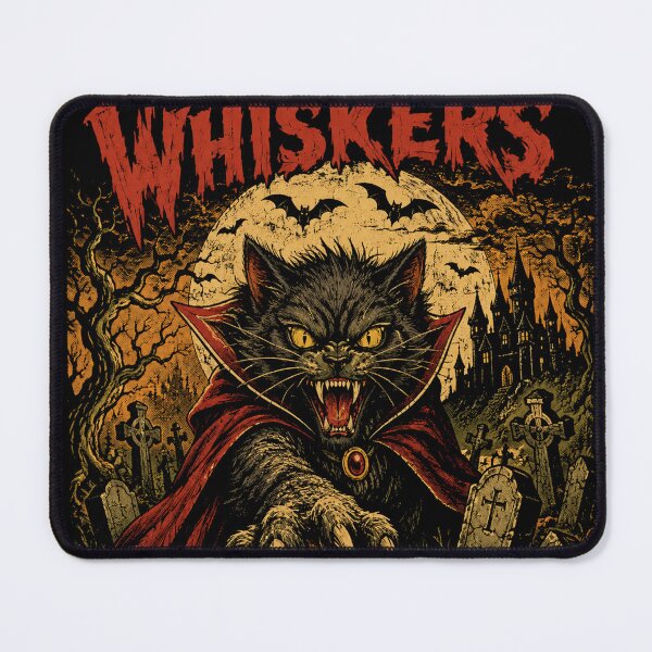 Item preview, Vampire Cat Under Full Moon – Spooky Halloween designed and sold by will freed18.