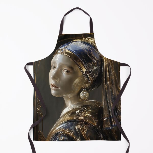 Item preview, 3D Girl with the Pearl Earring in Art Nouveau Style designed and sold by Adisak-designs.