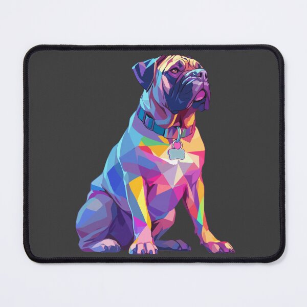 Item preview, Colorful Bullmastiff puppy dog designed and sold by MendaciousMina.