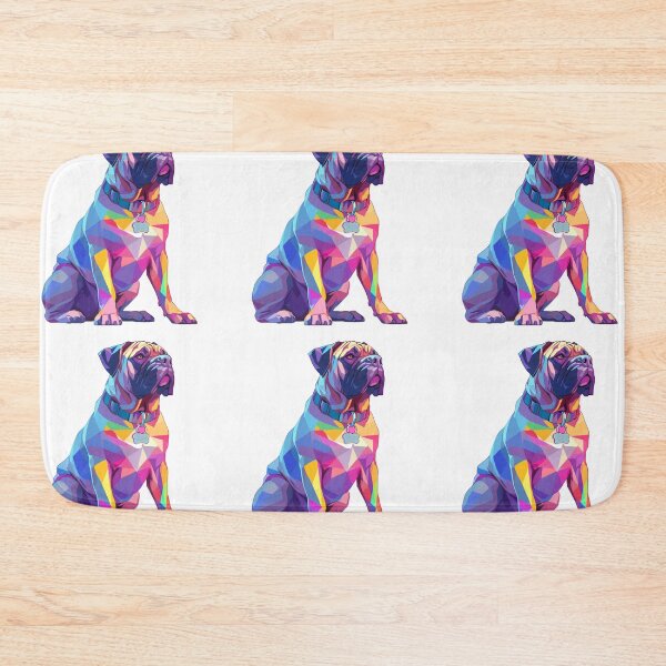 Item preview, Colorful Bullmastiff puppy dog designed and sold by MendaciousMina.