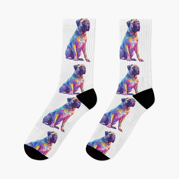 Item preview, Colorful Bullmastiff puppy dog designed and sold by MendaciousMina.