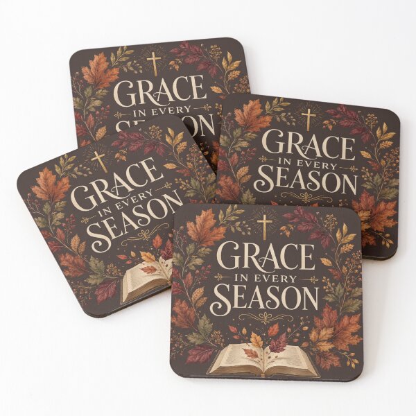 Item preview, Grace in Every Season – Christian Autumn Faith Design designed and sold by astersgraphics.