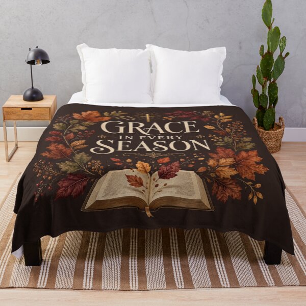 Item preview, Grace in Every Season – Christian Autumn Faith Design designed and sold by astersgraphics.