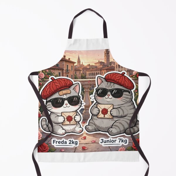 Item preview, Freda and Junior Love Letters Italy - Kawaii Romantic Cats designed and sold by MAISON SYLVIE.