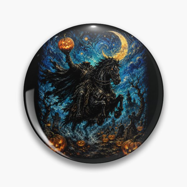 Item preview, Headless Halloween Rider – Pumpkin Horseman Gothic Horror designed and sold by will freed18.