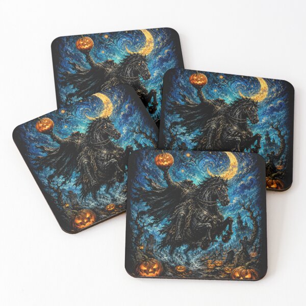 Item preview, Headless Halloween Rider – Pumpkin Horseman Gothic Horror designed and sold by will freed18.