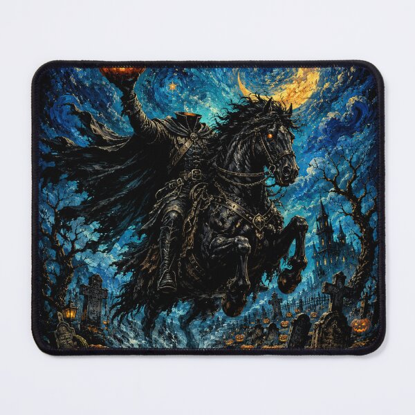 Item preview, Headless Halloween Rider – Pumpkin Horseman Gothic Horror designed and sold by will freed18.