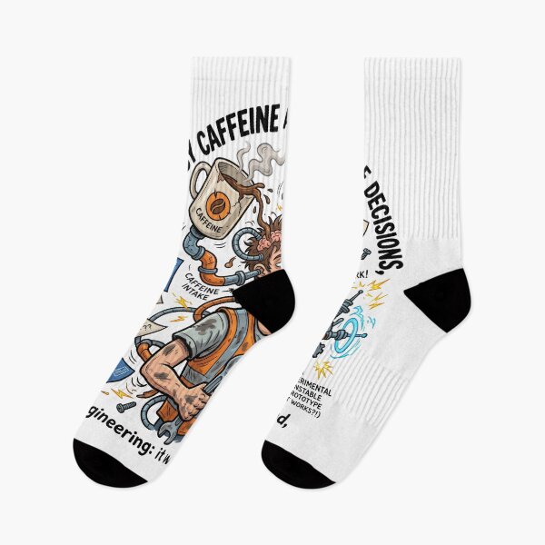 Item preview, Engineer Powered By Caffeine Funny Engineering Humor Character designed and sold by LunaMarkos.