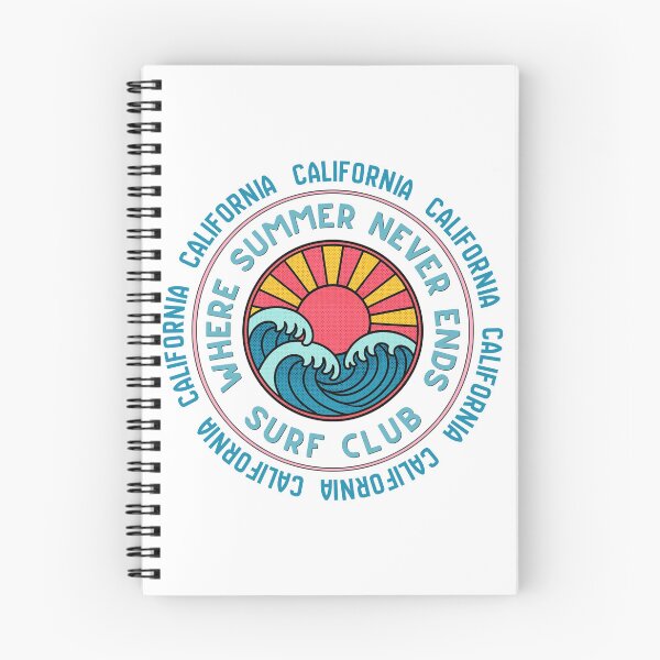 Item preview, California Surf Club Retro Sunset Wave Badge | Where Summer Never Ends designed and sold by DonnaRaine.
