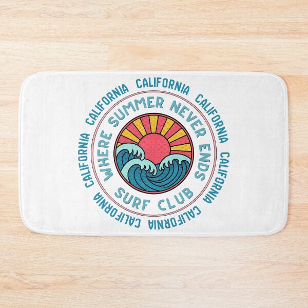 Item preview, California Surf Club Retro Sunset Wave Badge | Where Summer Never Ends designed and sold by DonnaRaine.