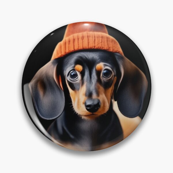 Item preview, Cute Halloween Dachshund Puppy in Autumn designed and sold by LenNo9881.