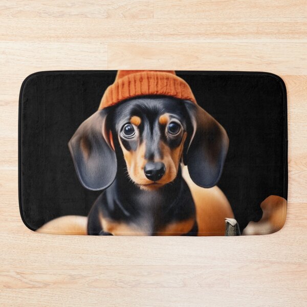 Item preview, Cute Halloween Dachshund Puppy in Autumn designed and sold by LenNo9881.