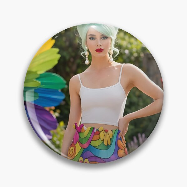 Item preview, 60s Rainbow Flower Garden Party - Psychedelic Garden with Giant Paper Flowers and Balloons designed and sold by Ela Art Space .