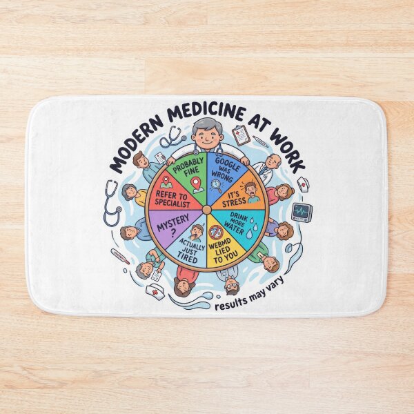 Item preview, Doctor Diagnosis Roulette Wheel Funny Medical designed and sold by LunaMarkos.